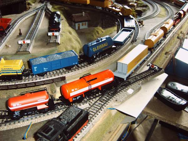 Das Zugende des Rettungszuges.